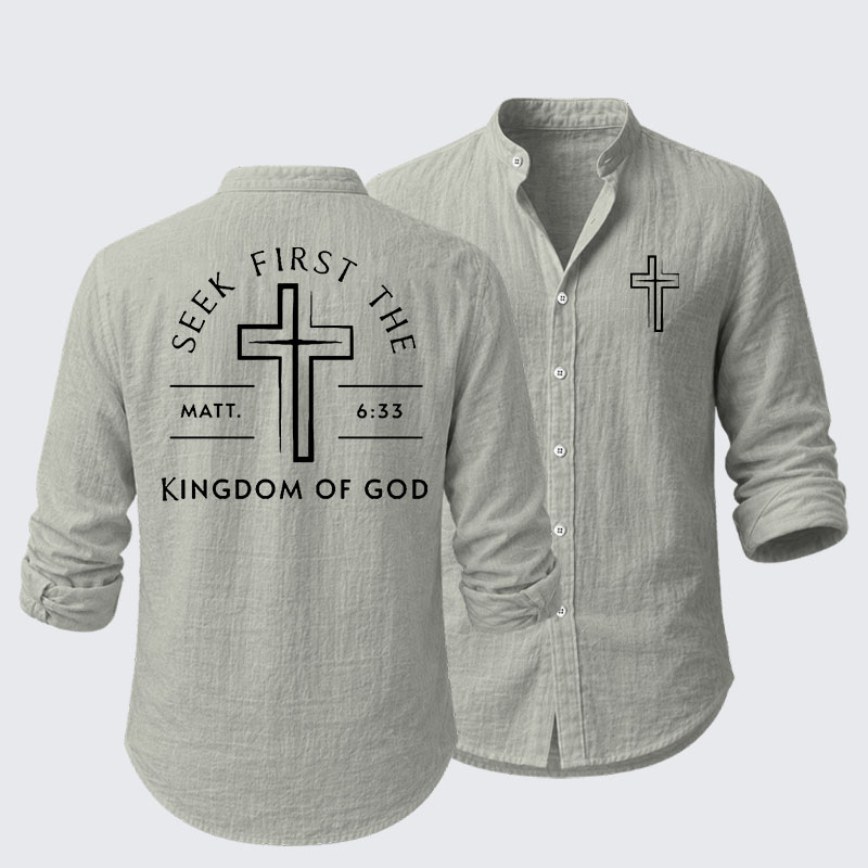 Seek First The Kingdom Of God Resort Casual Shirt