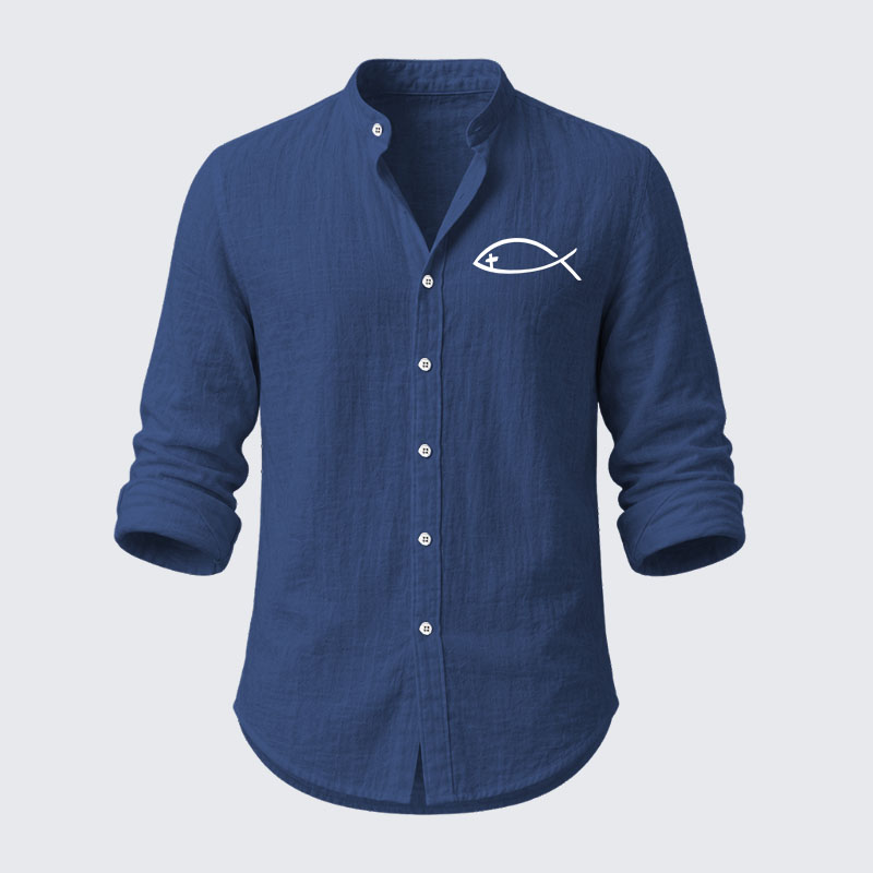 Jesus Fish Resort Casual Shirt