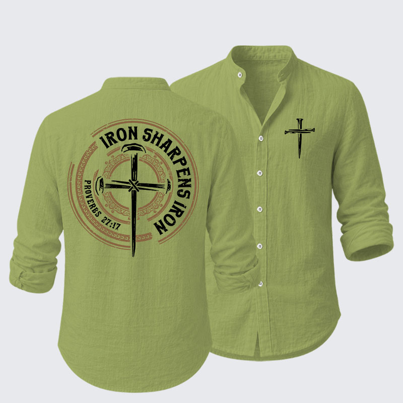 Iron Sharpens Iron - Proverbs 27:17 Resort Casual Shirt