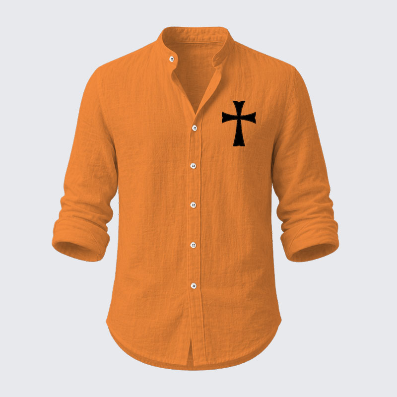 Knights Templar Crusader Cross Resort Casual Shirt