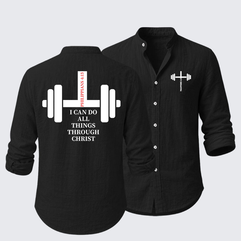 Fitness Philippians 4:13 Resort Casual Shirt
