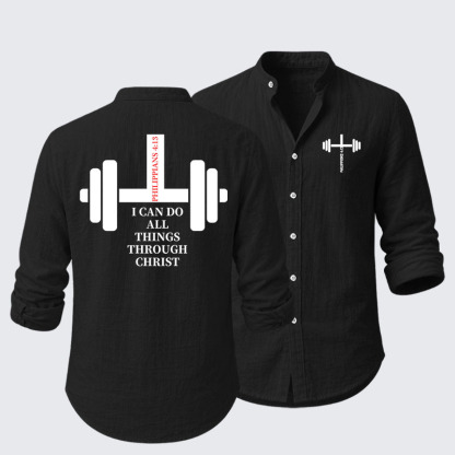 Fitness Philippians 4:13 Resort Casual Shirt