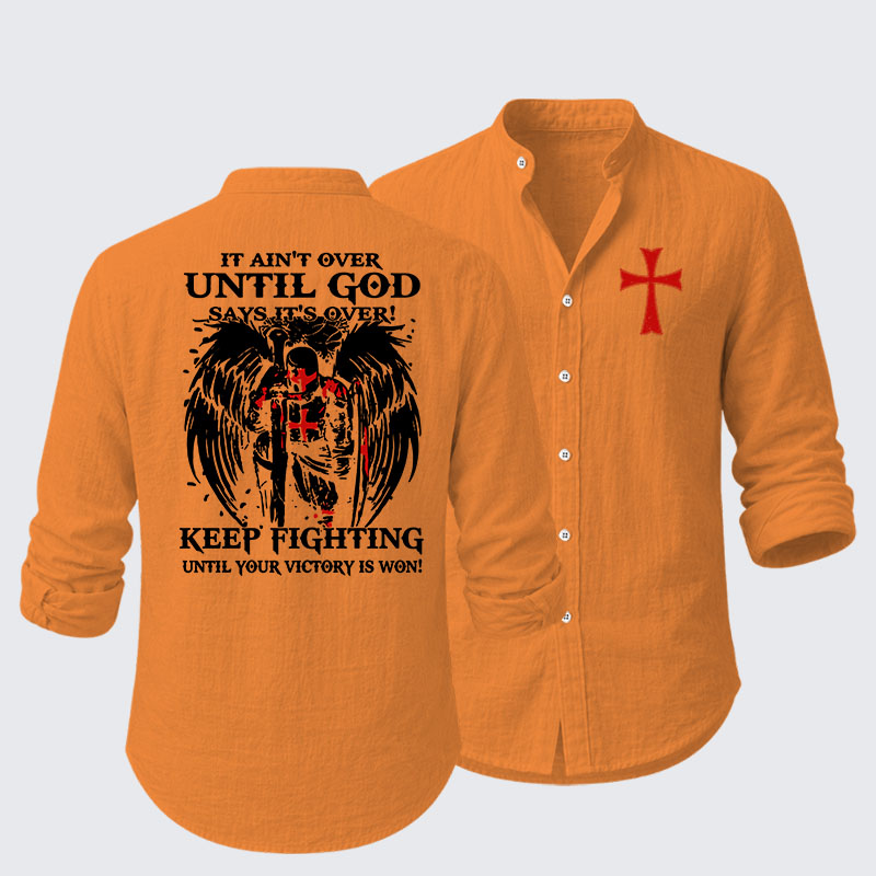  It Aint Over Until God Say Its Over Resort Casual Shirt