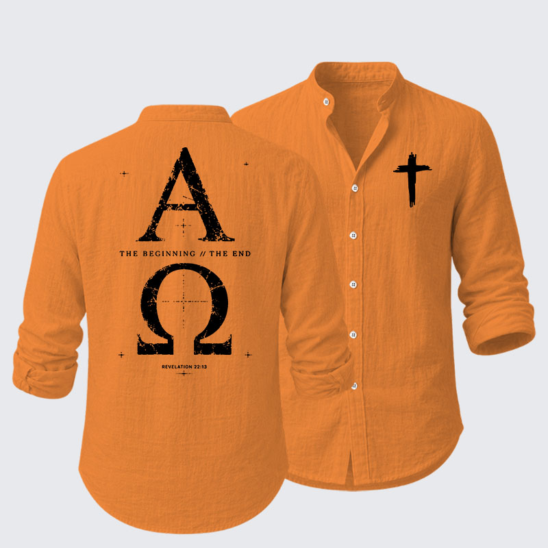 Alpha and the Omega Revelation 22:13 Resort Casual Shirt