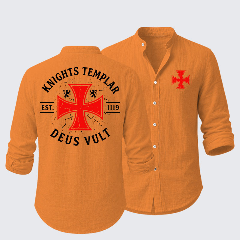 Knights Templar Deus Vult Resort Casual Shirt