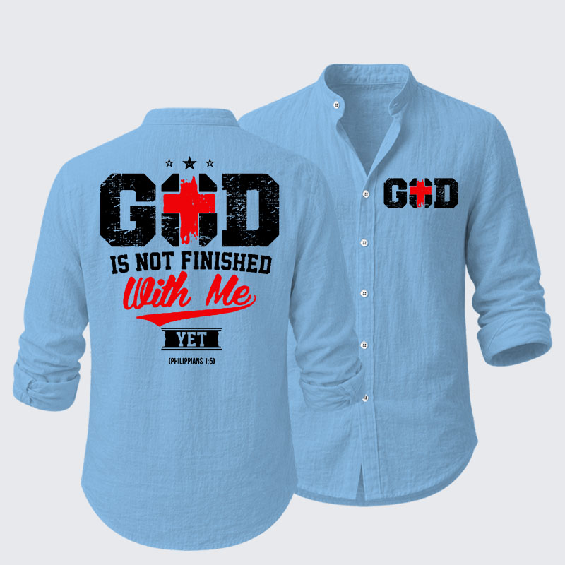 God Is Not Finished With Me  Resort Casual Shirt