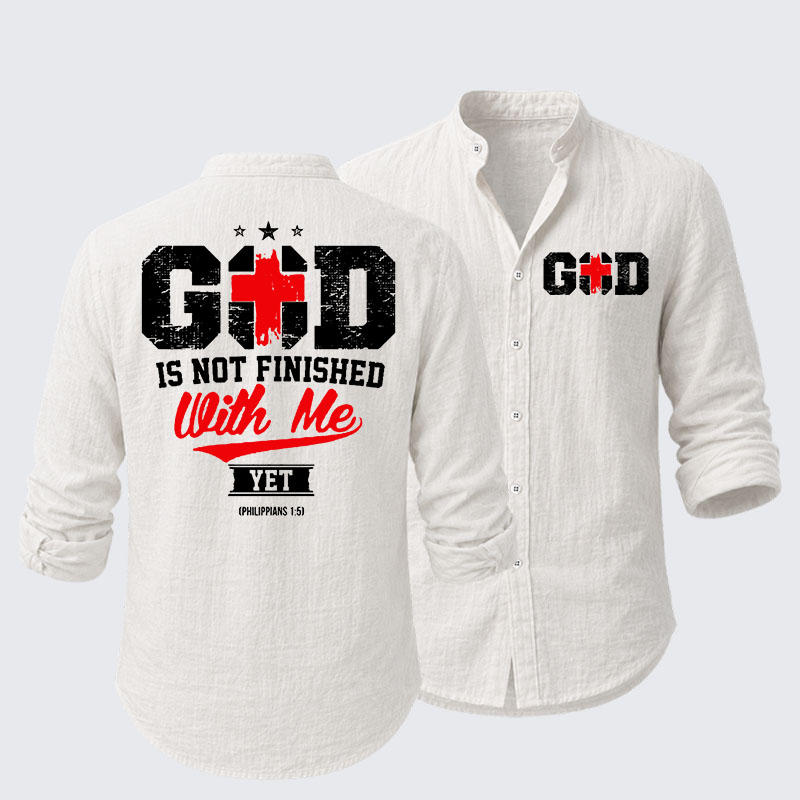 God Is Not Finished With Me  Resort Casual Shirt