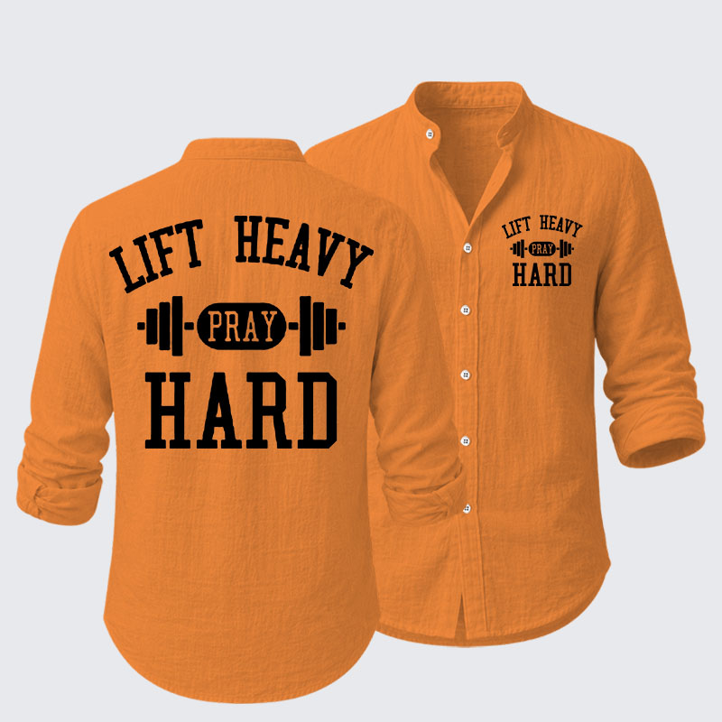 Lift Heavy Pray Hard Resort Casual Shirt