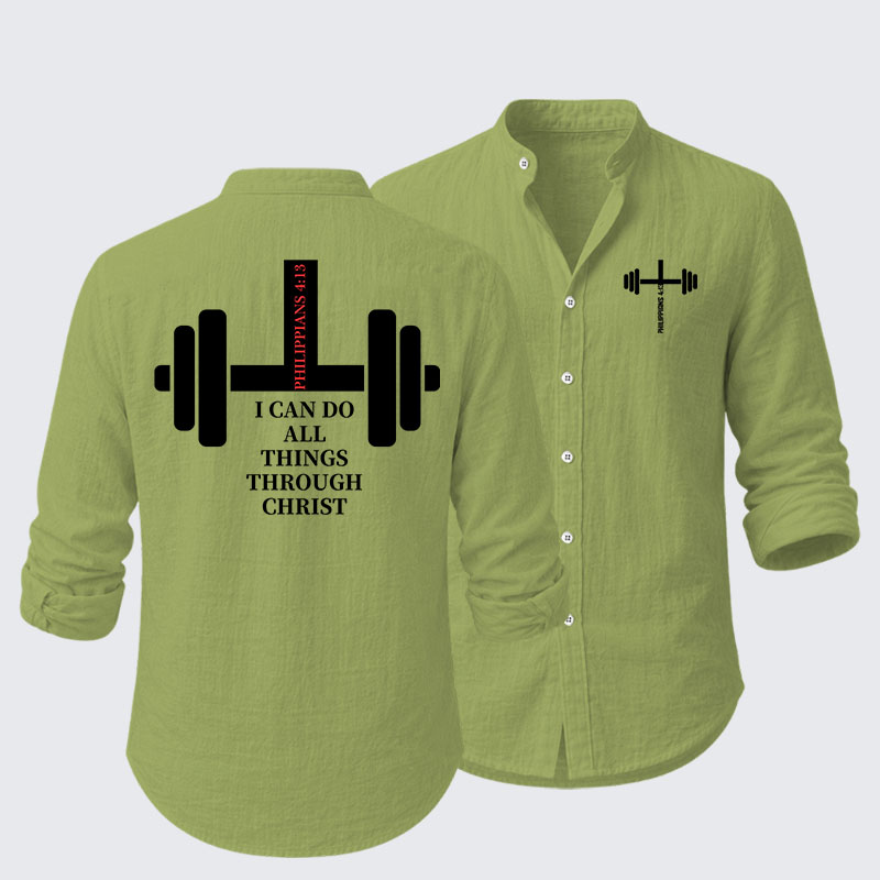Fitness Philippians 4:13 Resort Casual Shirt