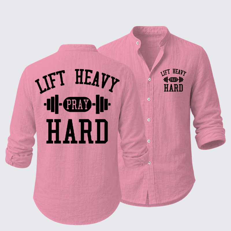 Lift Heavy Pray Hard Resort Casual Shirt