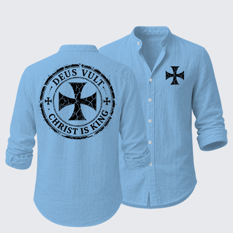 Deus Vult Christ Is King Resort Casual Shirt