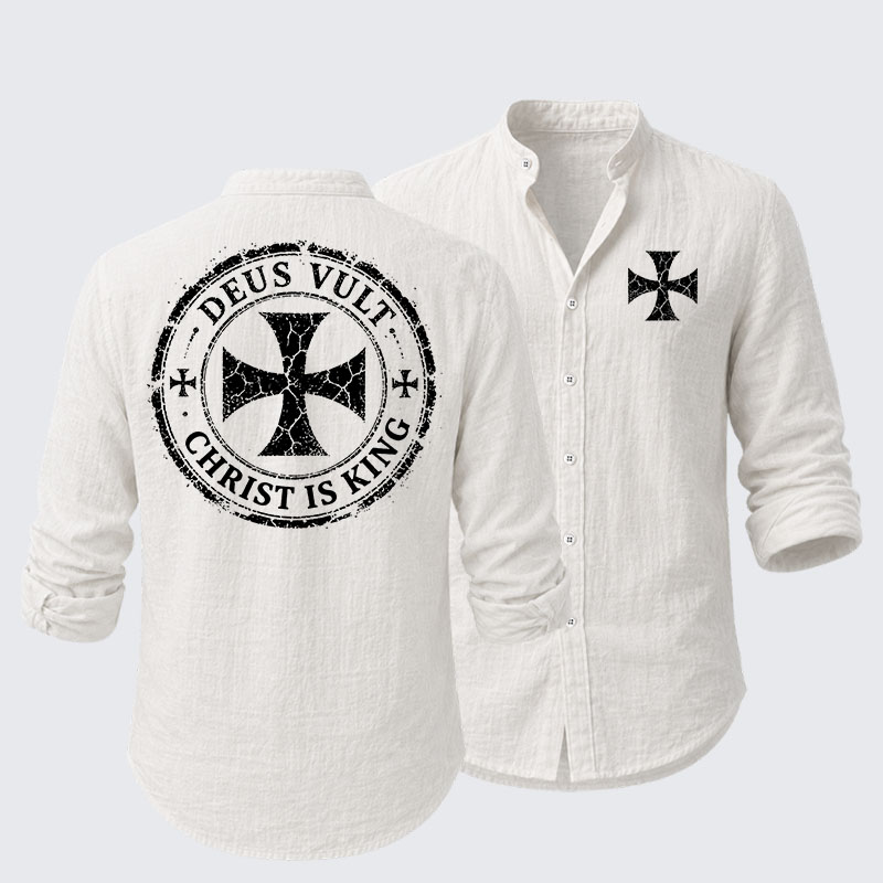 Deus Vult Christ Is King Resort Casual Shirt