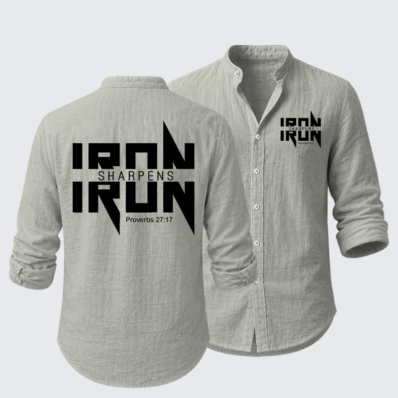  IRON SHARPENS IRON Proverbs 27:17 Resort Casual Shirt
