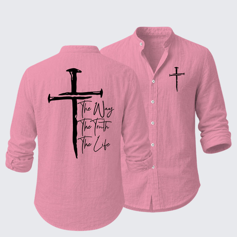Jesus The Way The Truth The Life Resort Casual Shirt