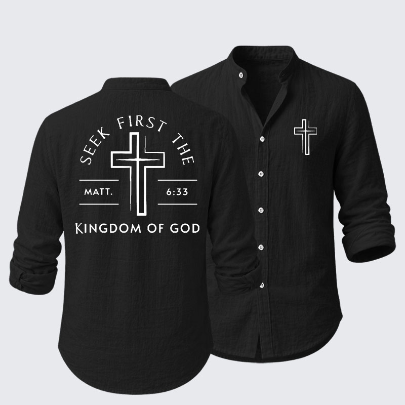 Seek First The Kingdom Of God Resort Casual Shirt