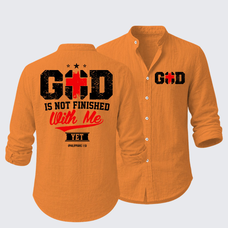 God Is Not Finished With Me  Resort Casual Shirt