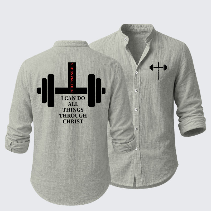 Fitness Philippians 4:13 Resort Casual Shirt