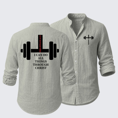 Fitness Philippians 4:13 Resort Casual Shirt