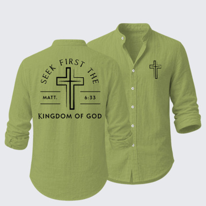 Seek First The Kingdom Of God Resort Casual Shirt