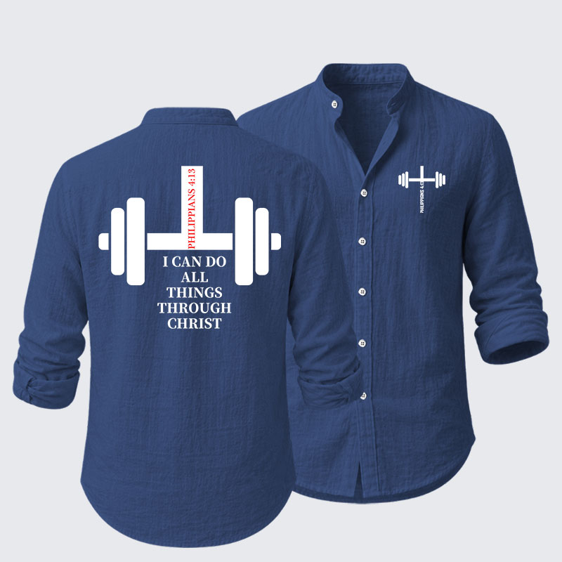 Fitness Philippians 4:13 Resort Casual Shirt