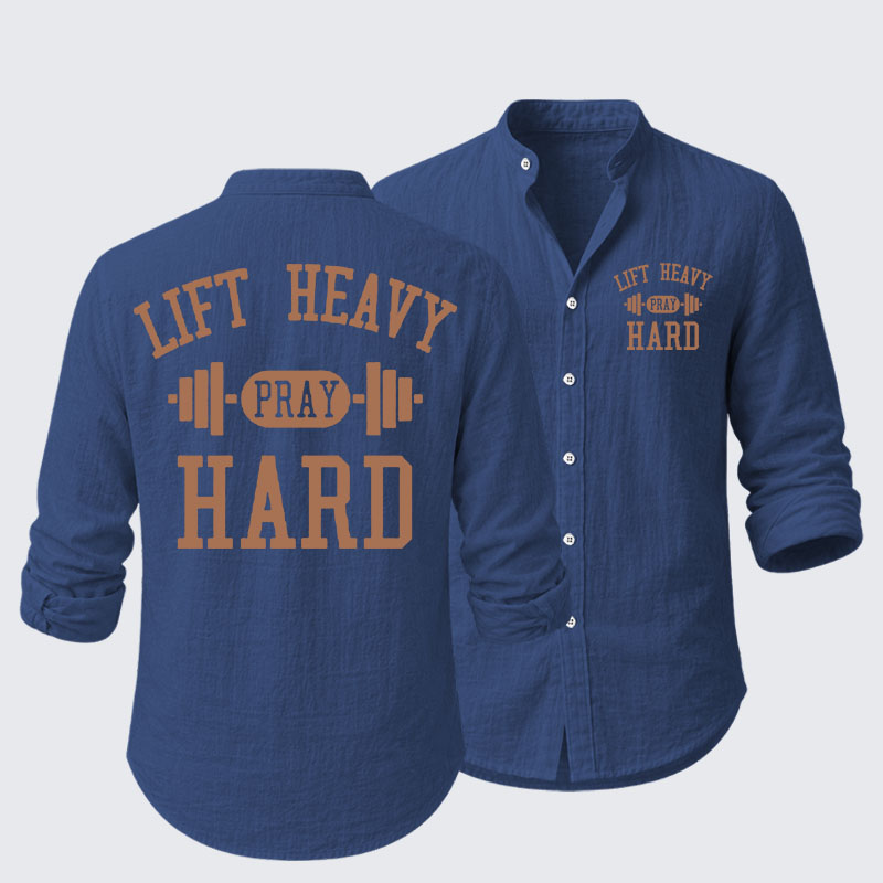 Lift Heavy Pray Hard Resort Casual Shirt