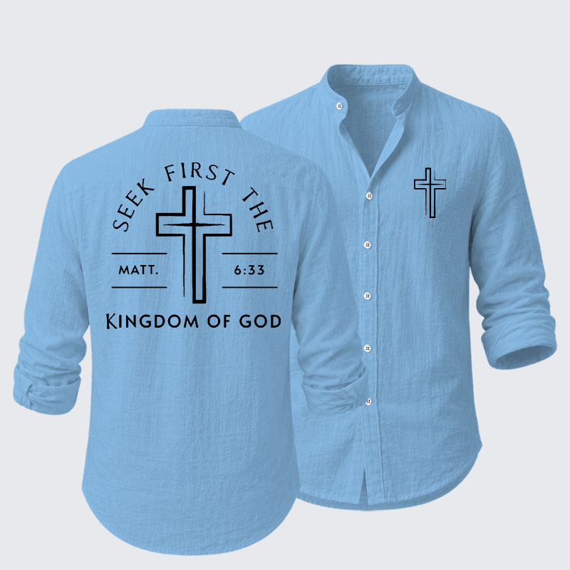 Seek First The Kingdom Of God Resort Casual Shirt