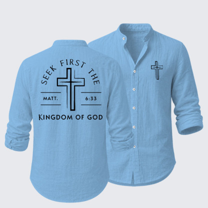 Seek First The Kingdom Of God Resort Casual Shirt
