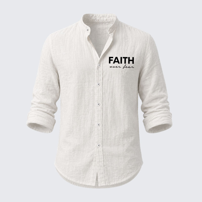 Faith over Fear Resort Casual Shirt