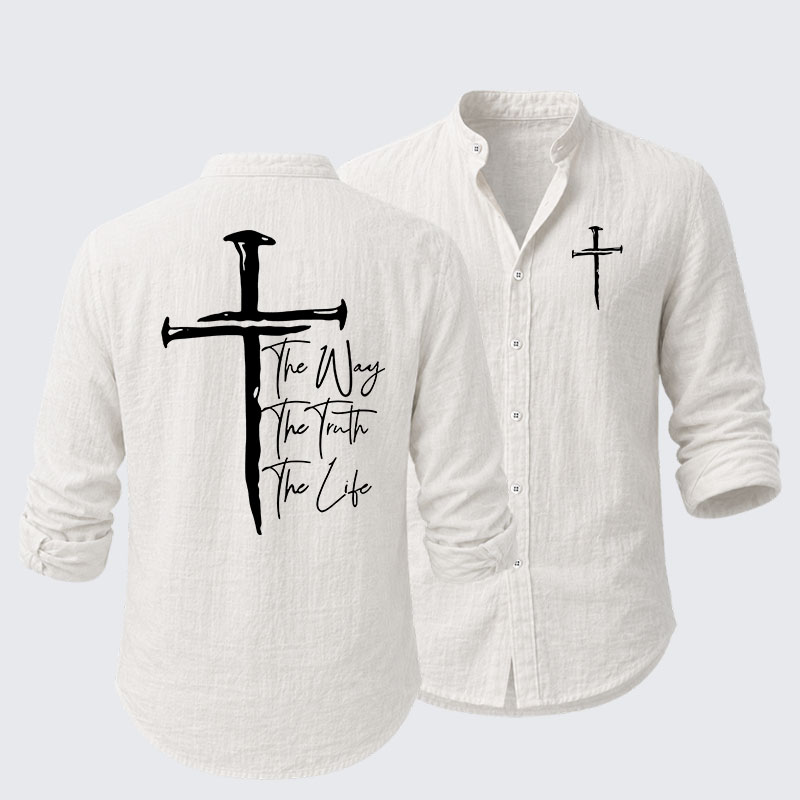 Jesus The Way The Truth The Life Resort Casual Shirt
