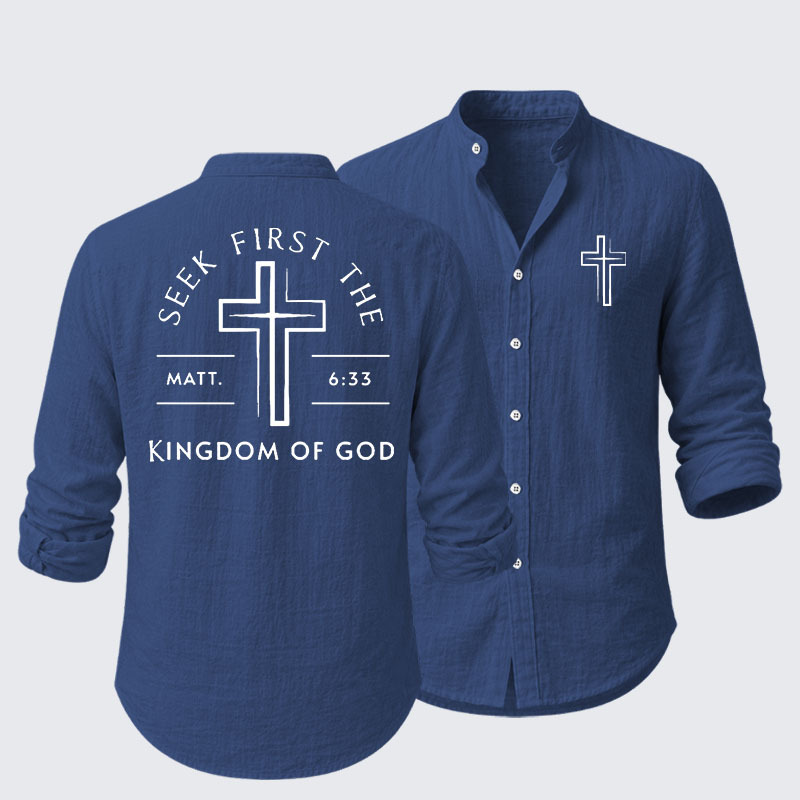 Seek First The Kingdom Of God Resort Casual Shirt