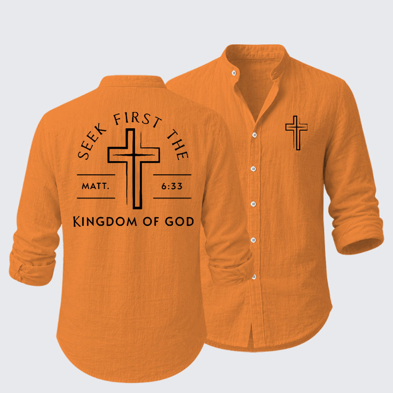 Seek First The Kingdom Of God Resort Casual Shirt