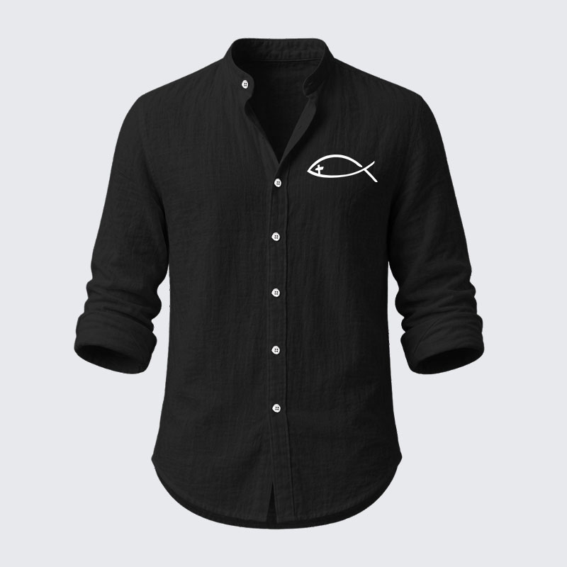 Jesus Fish Resort Casual Shirt