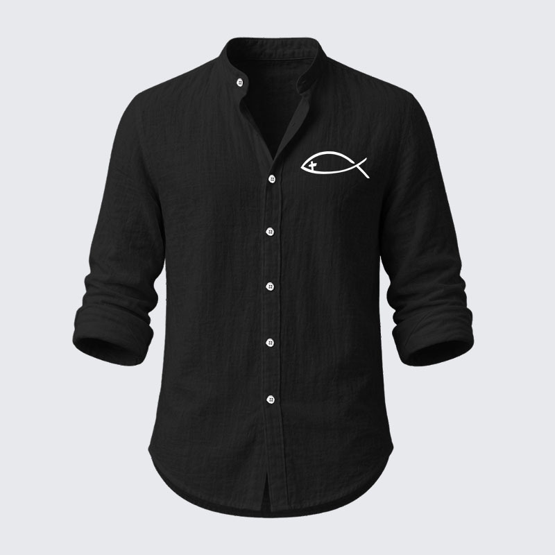Jesus Fish Resort Casual Shirt