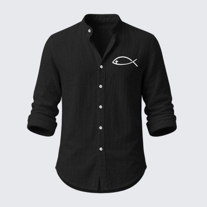Jesus Fish Resort Casual Shirt