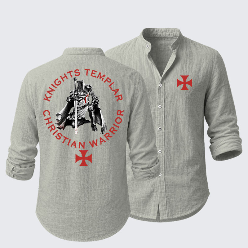 Knights Templar Templar Cross Crusader Knight Resort Casual Shirt