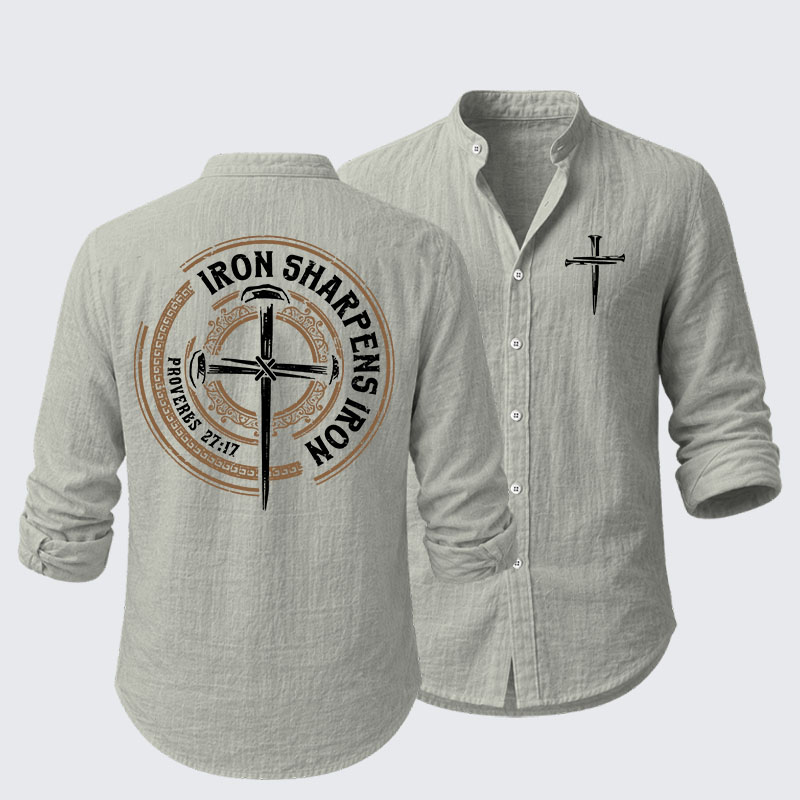 Iron Sharpens Iron - Proverbs 27:17 Resort Casual Shirt