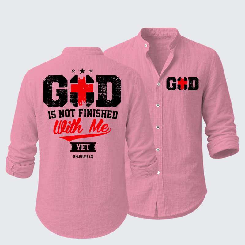 God Is Not Finished With Me  Resort Casual Shirt