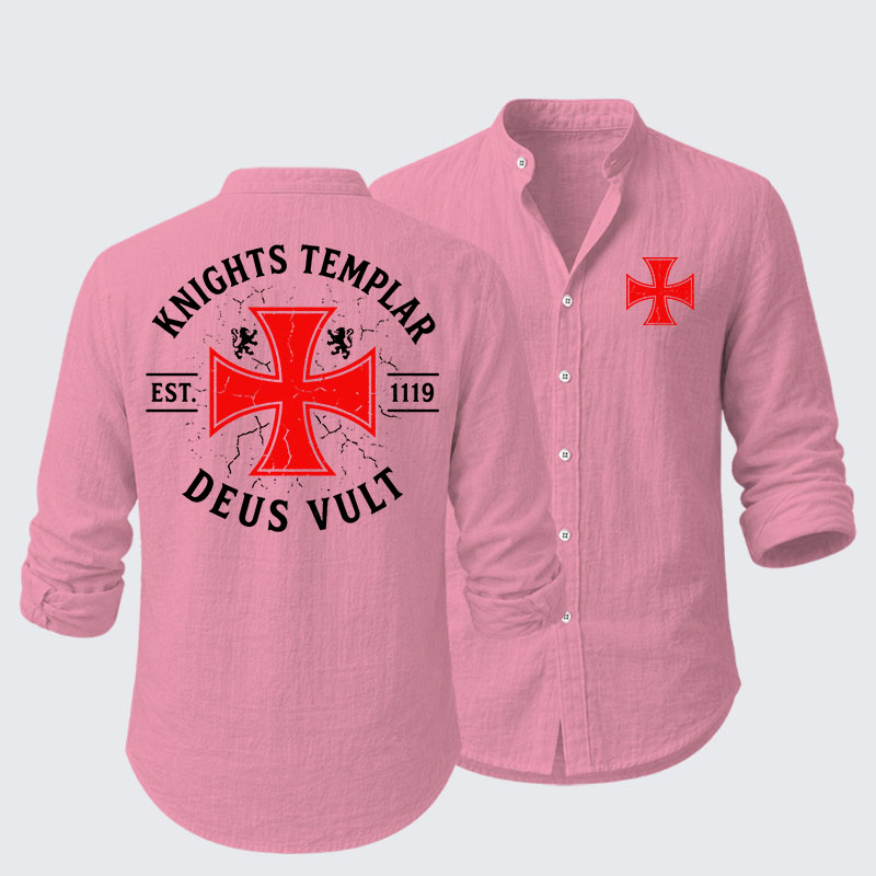 Knights Templar Deus Vult Resort Casual Shirt