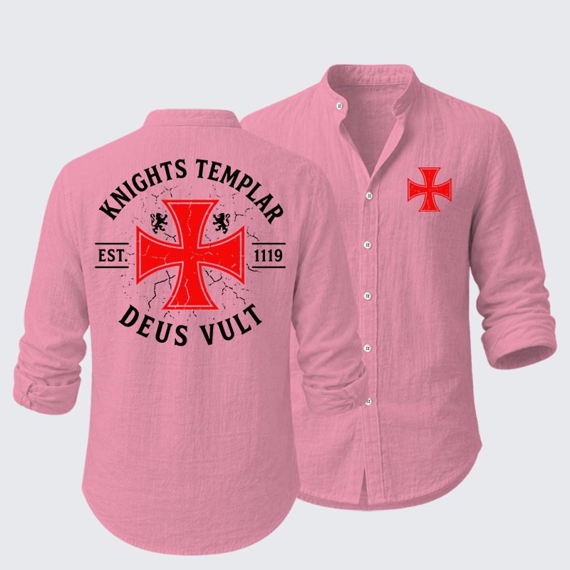 Knights Templar Deus Vult Resort Casual Shirt