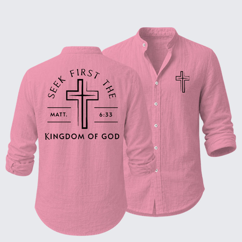 Seek First The Kingdom Of God Resort Casual Shirt