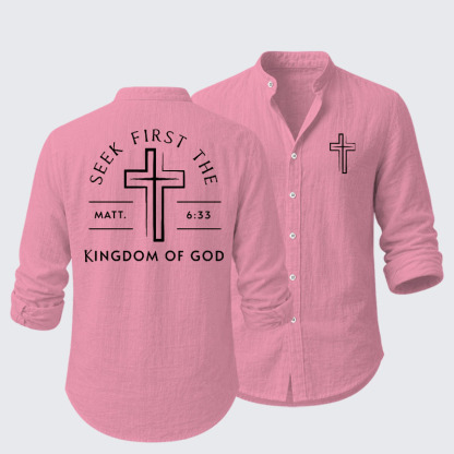 Seek First The Kingdom Of God Resort Casual Shirt