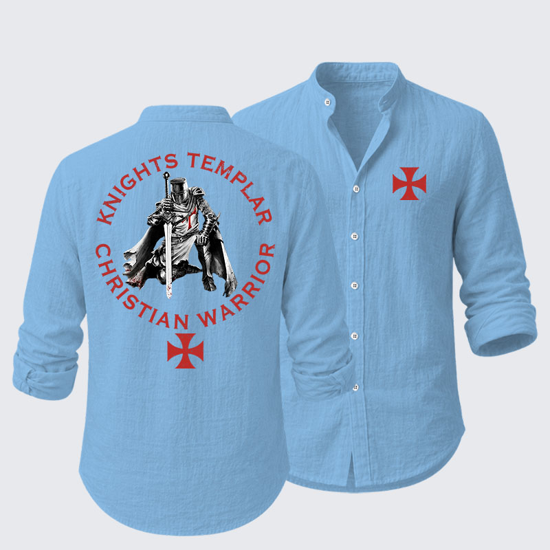 Knights Templar Templar Cross Crusader Knight Resort Casual Shirt