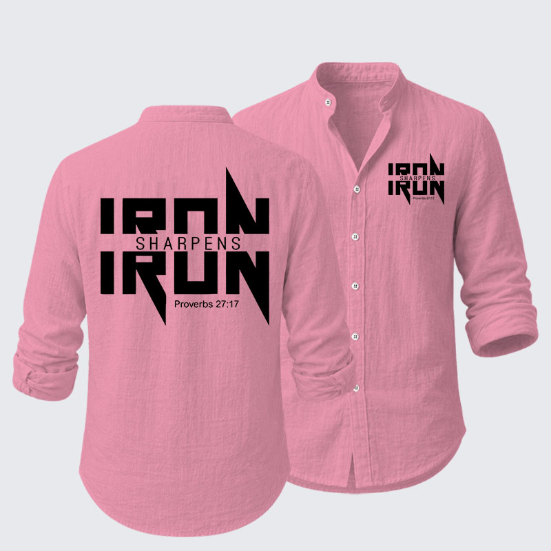  IRON SHARPENS IRON Proverbs 27:17 Resort Casual Shirt