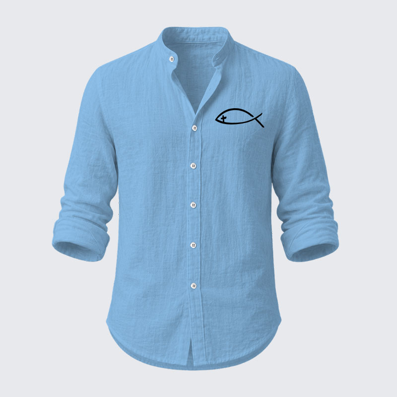 Jesus Fish Resort Casual Shirt