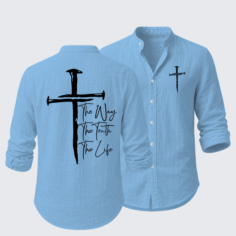 Jesus The Way The Truth The Life  Resort Casual Shirt