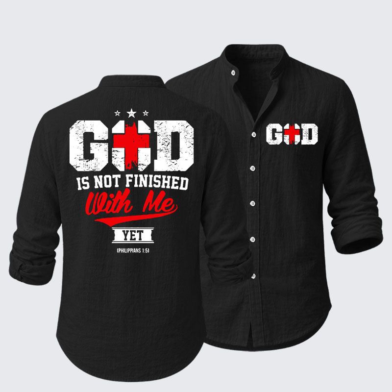 God Is Not Finished With Me  Resort Casual Shirt