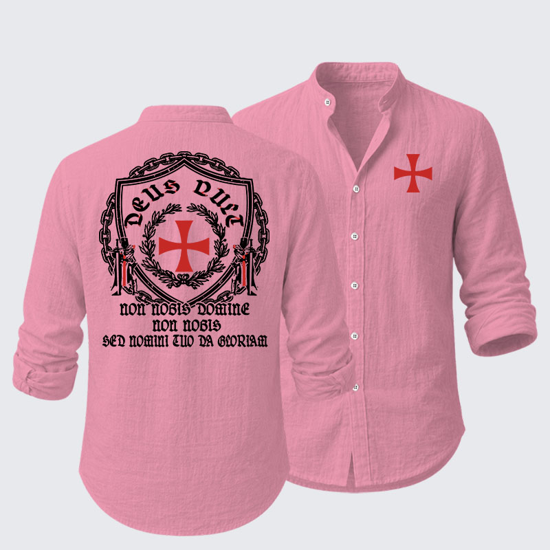 Non Nobis Domine, Non Nobis, Sed Nomini Tuo Da Gloriam Resort Casual Shirt