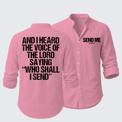  Send Me Isaiah 6:8 Christian Resort Casual Shirt