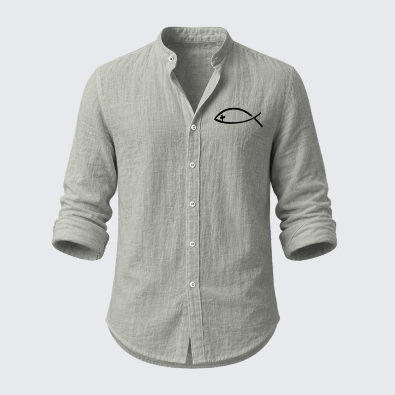 Jesus Fish Resort Casual Shirt