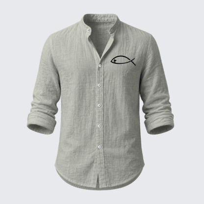 Jesus Fish Resort Casual Shirt